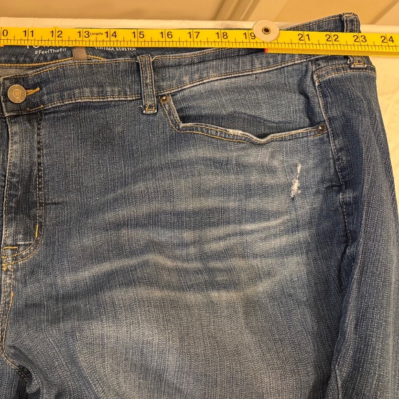 Torrid Perfect Super Flare Vintage Stretch Distressed Raw Hem Jeans 28R - Picture 6 of 12